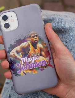 iPhone 11 Magic Johnson Tasarımlı Basketbol Serisi Telefon Kılıfı