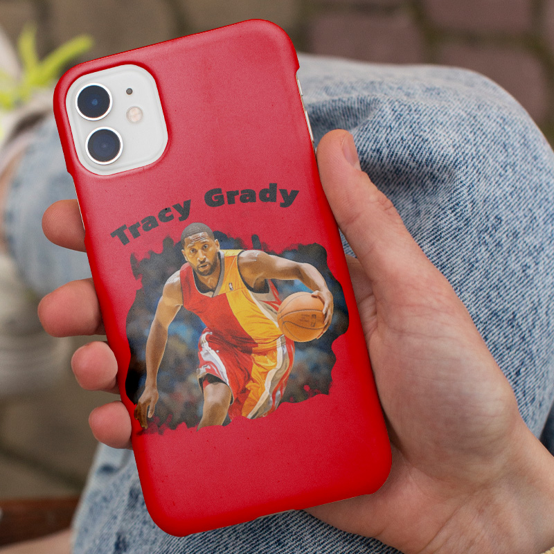 iPhone 13 Pro Max Tracy Grady Tasarımlı Basketbol Serisi Telefon Kılıfı