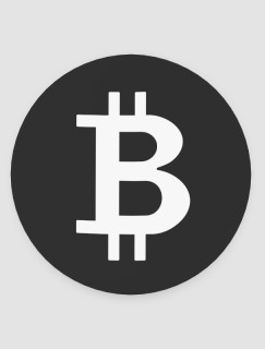 Bitcoin Sembollü 4lü Daire Bardak Altlığı